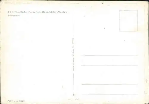 Meißen VEB Staatliche Porzellan-Manufaktur-Meißen Werkansicht 1965