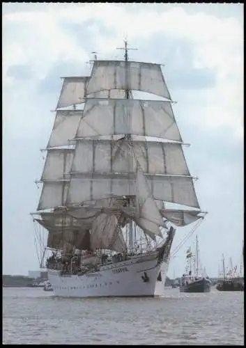 Bark "Towarischtsch" Ukraine auf der Reede vor Blexen SEESTADT BREMERHAVEN 1980