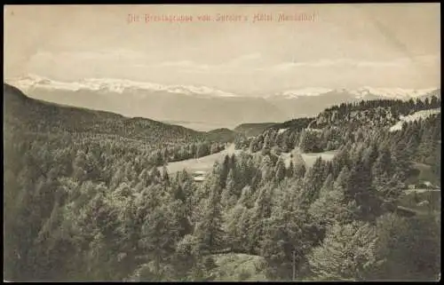 Trentino-Südtirol Brentagruppe von Spreter's Hôtel Mendelhof 1910