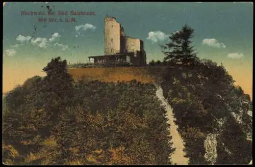 Bad Salzbrunn Szczawno-Zdrój Aussichtsturm - Hochwald 1925/1919