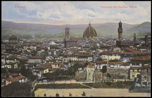 Florenz Firenze Panorama-Ansicht Panorama dal Giardino Boboli 1910