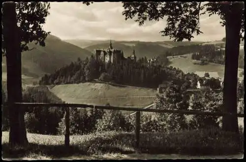 Lauenstein-Ludwigsstadt Burg in Ofr. Mittelalterliche Erholungsstätte 1955