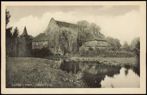 Ansichtskarte Lüchow (Wendland) Jeetzel-Partie 1940