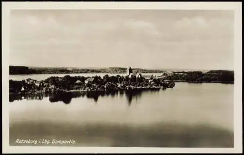 Ansichtskarte Ratzeburg Panorama-Ansicht Dompartie 1940