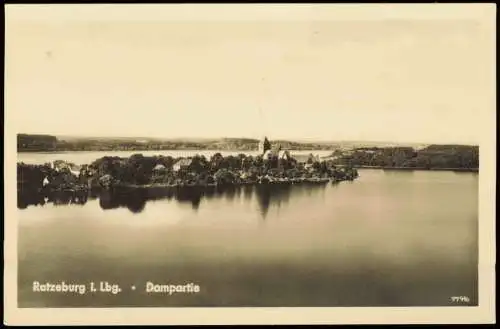 Ansichtskarte Ratzeburg Panorama Dompartie 1940