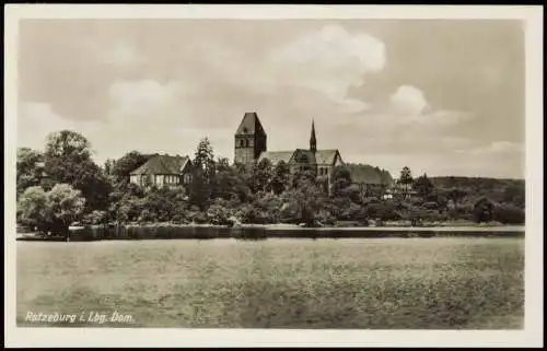 Ansichtskarte Ratzeburg Panorama-Ansicht Orts-Teilansicht 1940