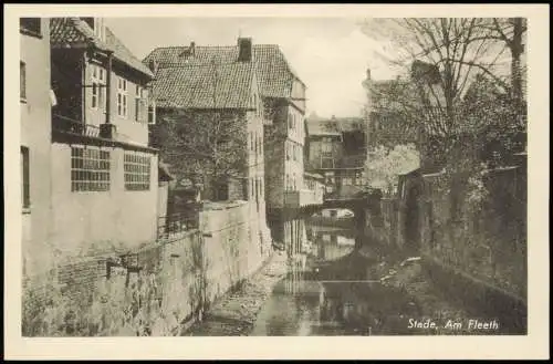 Ansichtskarte Stade Stood Ortsansicht Am Fleeth 1940