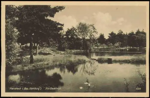 Ansichtskarte Hanstedt (Nordheide) Hanstedt Partie Am Badeteich 1940