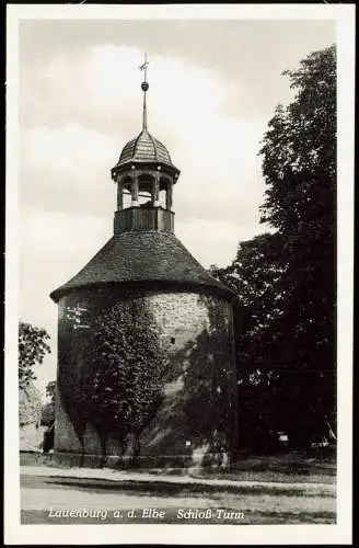 Ansichtskarte Lauenburg (Elbe) Partie am Schloß-Turm 1940