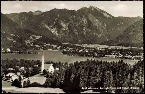 Bad Wiessee Panorama Bad Wiessee, Rottach Egern mit Bodenschneid 1962