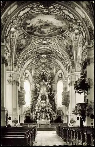 Ansichtskarte Gößweinstein Inneres der Basilika 1959