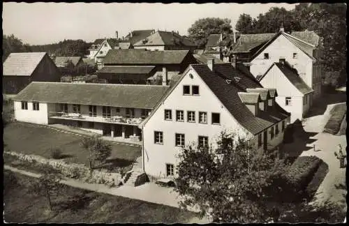 Ansichtskarte Königsfeld im Schwarzwald Ortsansicht mit Haus Vogelnest 1960