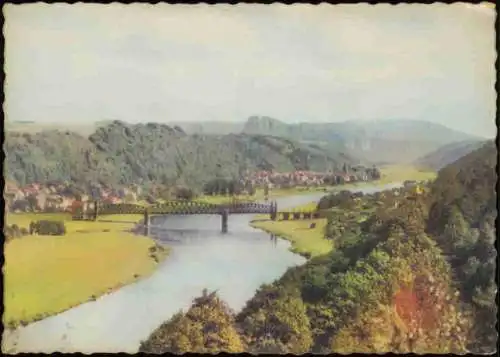 Lot 9 Karten Sächsische Schweiz Bad Schandau Hohnstein Königstein Basteibrücke