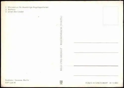 Lot 10 Ansichtskarten Berlin MB, Brandenburger Tor Fernsehturm Müggelturm 1970