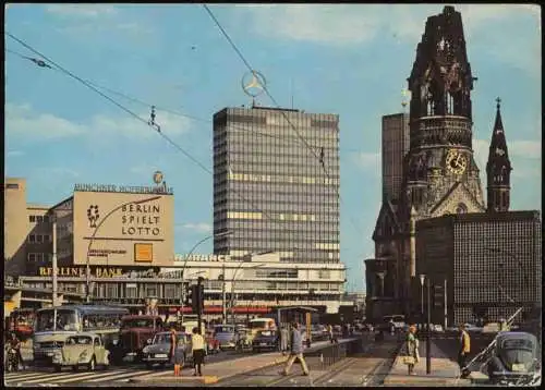 Lot 10 Ansichtskarten Berlin MB, Brandenburger Tor Fernsehturm Müggelturm 1970