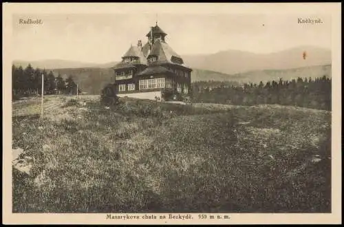 .Tschechien Radhošt Kněhyně Masarykova chata na Bezkydě 1910