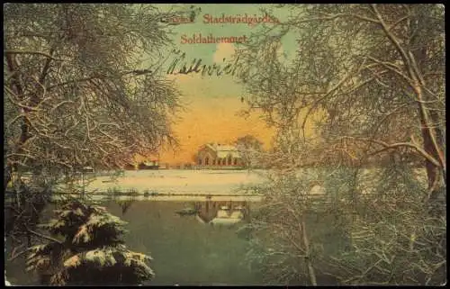 .Schweden Sverige Schweden Gävle Stadsträdgårdes Soldathemmet Soldatenheim 1910