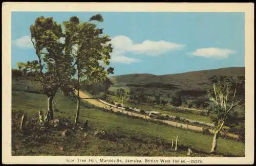 Jamaika Jamaica Spur Tree Hill, Mandeville, Jamaica, British West Indies 1950