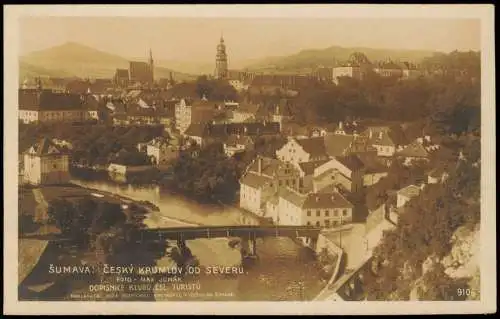 Rehberg Srní na Sumava Panorama-Ansicht ŠUMAVA ČESKÝ KRUMLOV OD SEVERU 1920