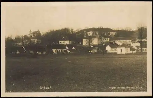 Postcard Steken Štěkeň Ortsansicht ŠTĚKEŇ 1920