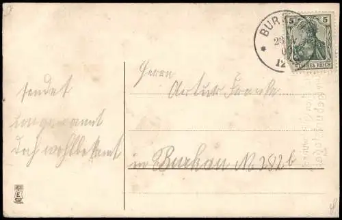 Ansichtskarte  Geburtstag Birthday Engel Angel vor Herz Kamera 1909