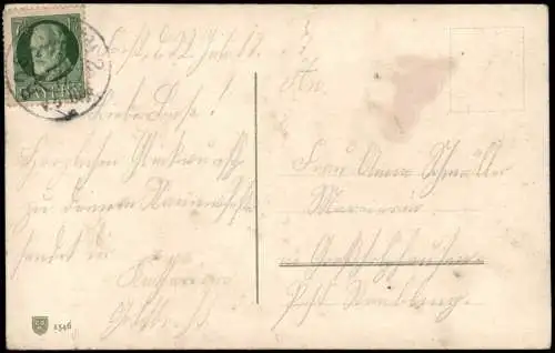 Ansichtskarte  Religion Kirche Heilige St. Anna 1917 Gold