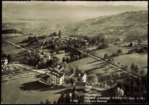 Wienacht Lutzenberg AR Wienachten Luftbild Kurhaus Landegg   Rheintal 1978