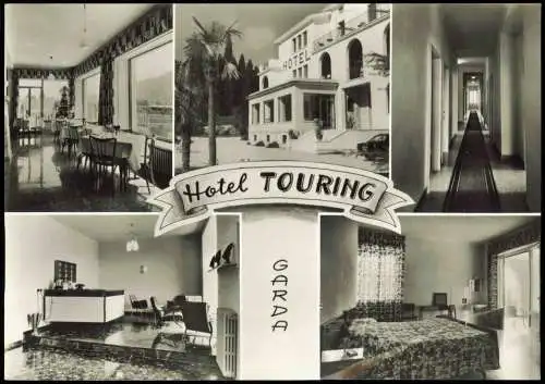 Cartolina Garda Hotel TOURING GARDA (Lago di Garda) 1960