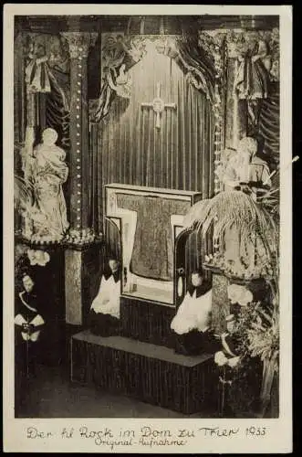 Ansichtskarte Trier Wallfahrt zum Heiligen Rock (Kirche) Echtfoto-AK 1933