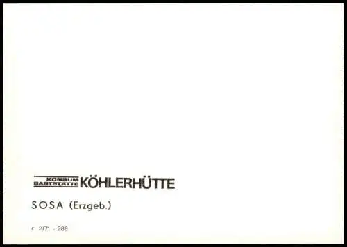 Lot 10 Fotos Sosa  Erzgebirge Eibenstock  Gaststätte Meiler  Restaurant 1970