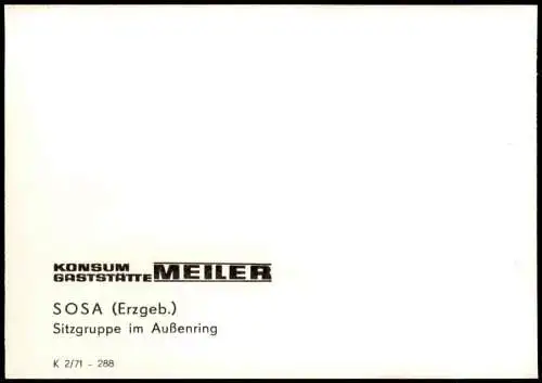 Lot 10 Fotos Sosa  Erzgebirge Eibenstock  Gaststätte Meiler  Restaurant 1970