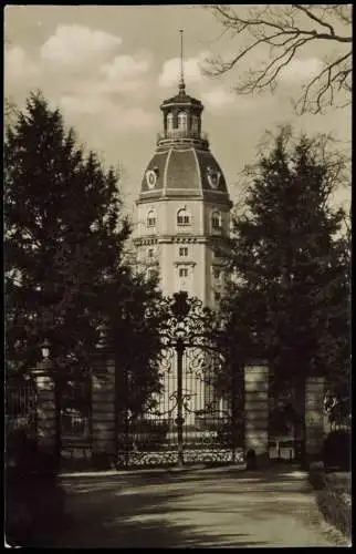 Ansichtskarte Karlsruhe Blick zum Schloß (Castle) 1957