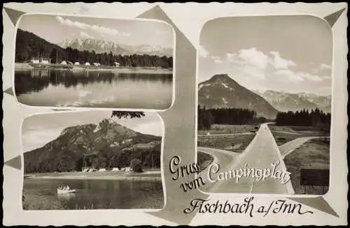 Ansichtskarte .Bayern Bayern Fischbach a/Inn Gruss vom Campingplatz 1963