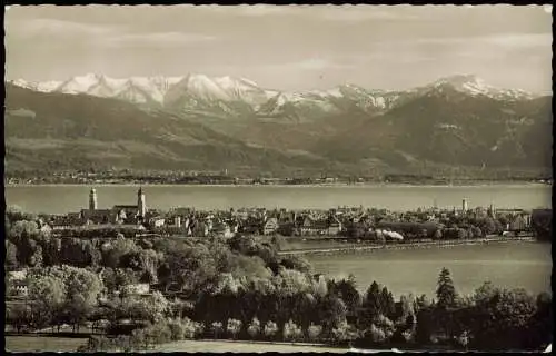 Lindau (Bodensee) Panorama-Ansicht Blick vom Café Hoyerberg 1958