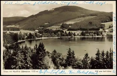 Ansichtskarte Titisee-Neustadt Titisee mit Hochfirst (Schwarzw. 1172 m) 1954