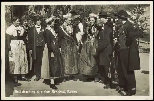 Ansichtskarte Renchtal Personen, Volkstrachten aus dem Renchtal Baden 1951