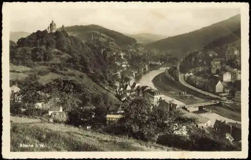 Ansichtskarte Altena Panorama-Ansicht 1950