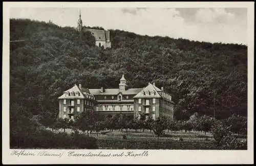 Ansichtskarte Hofheim (Taunus) Exerzitienhaus mit Kapelle 1949