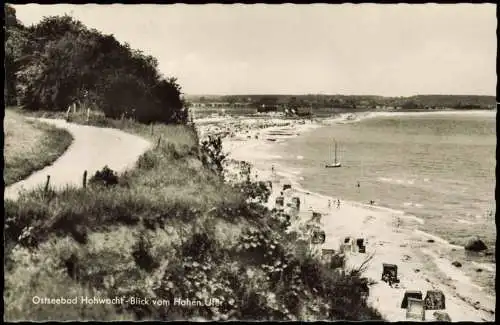 Ansichtskarte Hohwacht Ostseebad Strand Blick vom Hohen Ufer 1963