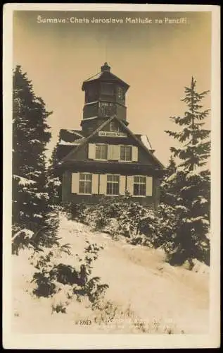 Rehberg Srní na Sumava Šumava Chata Jaroslava Mattuše na Pancíři 1924