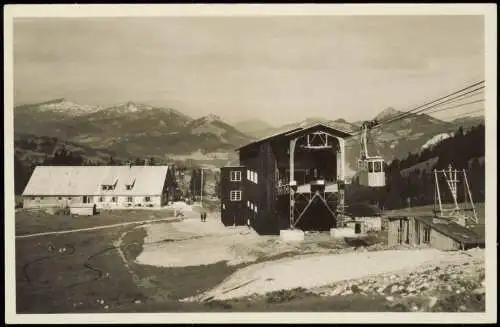 Oberstdorf (Allgäu) Nebelhornbahn Station Seealpe und Gottesackerwände 1932