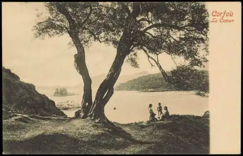 Postcard Korfu Korfu Corfu Blick auf das Meer 1911