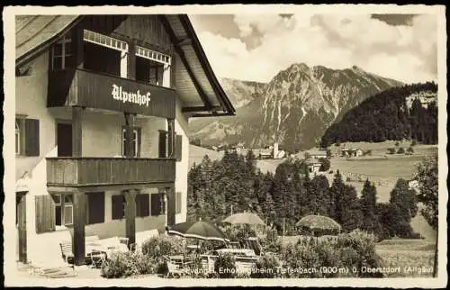 Ansichtskarte Tiefenbach-Oberstdorf (Allgäu) Evangel. Erholungsheim 1952