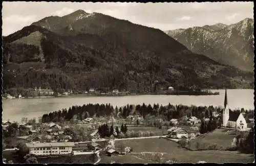 Ansichtskarte Bad Wiessee Blick nach Tegernsee 1956