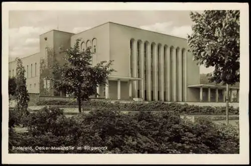 Ansichtskarte Bielefeld Oetker-Musikhalle im Bürgerpark 1955