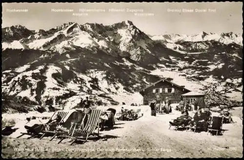 Ansichtskarte Garmisch-Partenkirchen Wankhaus Sonnenstühle 1956