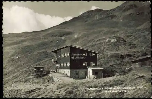 Ansichtskarte Bad Hofgastein Hamburger Skiheim Schlossalm 1961