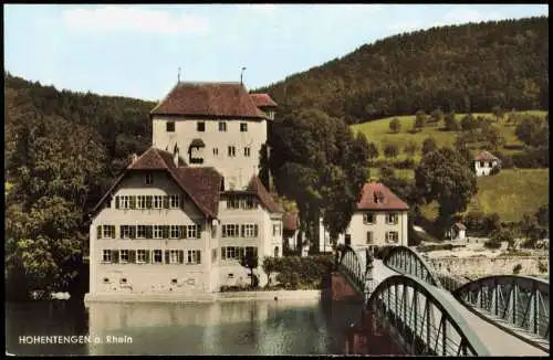 Ansichtskarte Hohentengen am Hochrhein Stadt und Brücke 1965