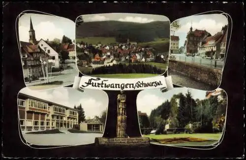 Ansichtskarte Furtwangen (Schwarzwald) Stadtteilansichten 1961