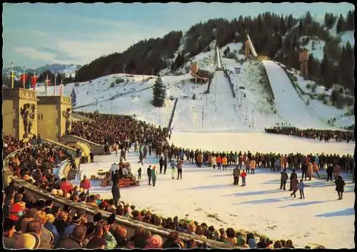 Garmisch-Partenkirchen Skistadion Olympia Skistation und Sprungschanze 1965